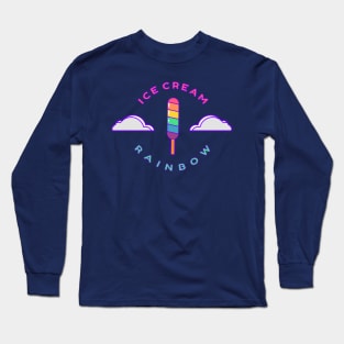 rainbow ice cream kids gift Long Sleeve T-Shirt